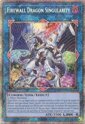 Firewall Dragon Singularity (Starlight Rare) (CYAC-EN047) - Cyberstorm Access 1st Edition - Premium Yugioh Single from Konami - Just $36.33! Shop now at Game Crave Tournament Store
