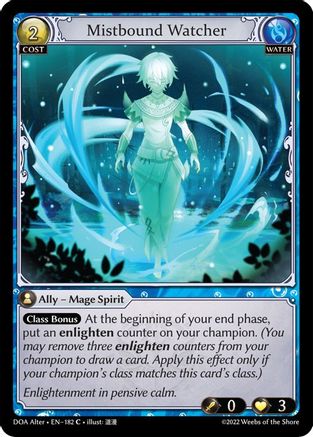 Mistbound Watcher (DAWN OF ASHES ALTER EDITION) - Premium Grand Archive Single from Dawn of Ashes Alter Edition - Just $0.25! Shop now at Game Crave Tournament Store