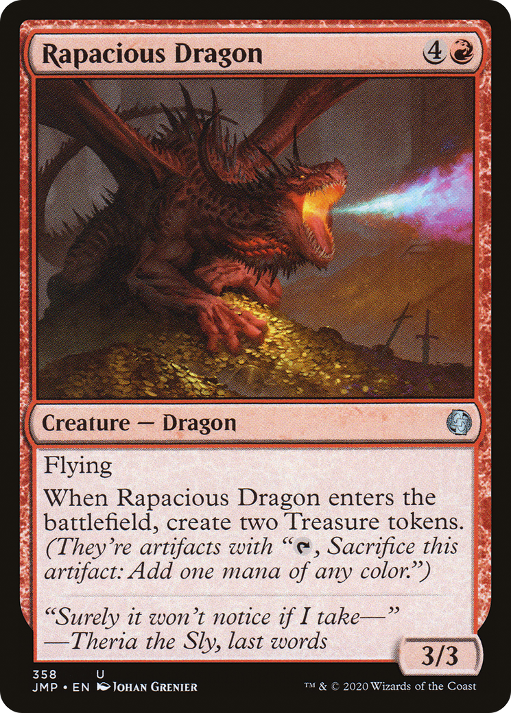 Rapacious Dragon (JMP-358) - Jumpstart - Premium MTG Single from Wizards of the Coast - Just $0.08! Shop now at Game Crave Tournament Store