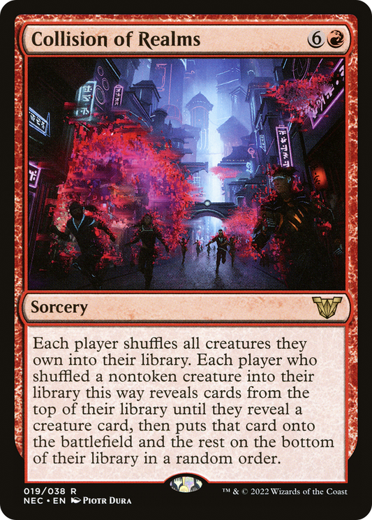 Collision of Realms (NEC-019) - Neon Dynasty Commander - Premium MTG Single from Wizards of the Coast - Just $0.25! Shop now at Game Crave Tournament Store