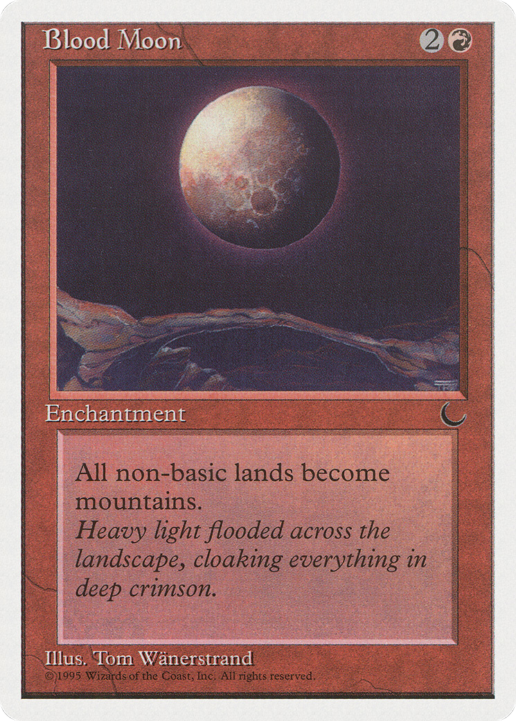 Blood Moon (CHR-046) - Chronicles - Premium MTG Single from Wizards of the Coast - Just $1.76! Shop now at Game Crave Tournament Store