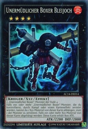 Battlin' Boxer Lead Yoke (German) - "Unermüdlicher Boxer Bleijoch" (AC14-DE014) - Advent Calendar 2014 (Adventskalender ZEXAL-Edition) Limited - Premium Yugioh Single from Konami - Just $4! Shop now at Game Crave Tournament Store