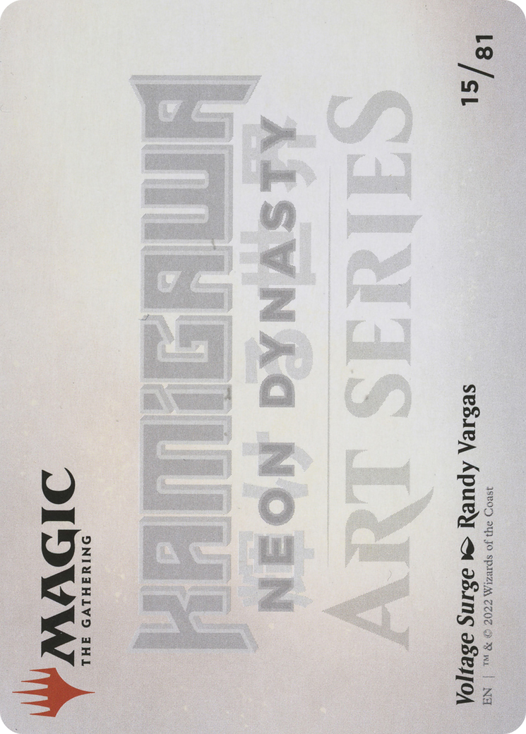 Voltage Surge // Voltage Surge (ANEO-015) - Neon Dynasty Art Series (Borderless) Foil - Premium MTG Single from Wizards of the Coast - Just $0! Shop now at Game Crave Tournament Store