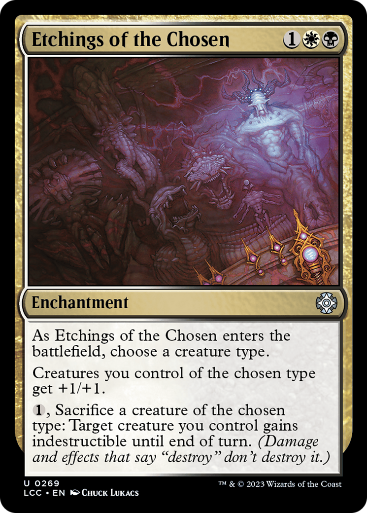 Etchings of the Chosen (LCC-269) - The Lost Caverns of Ixalan Commander - Premium MTG Single from Wizards of the Coast - Just $0.08! Shop now at Game Crave Tournament Store