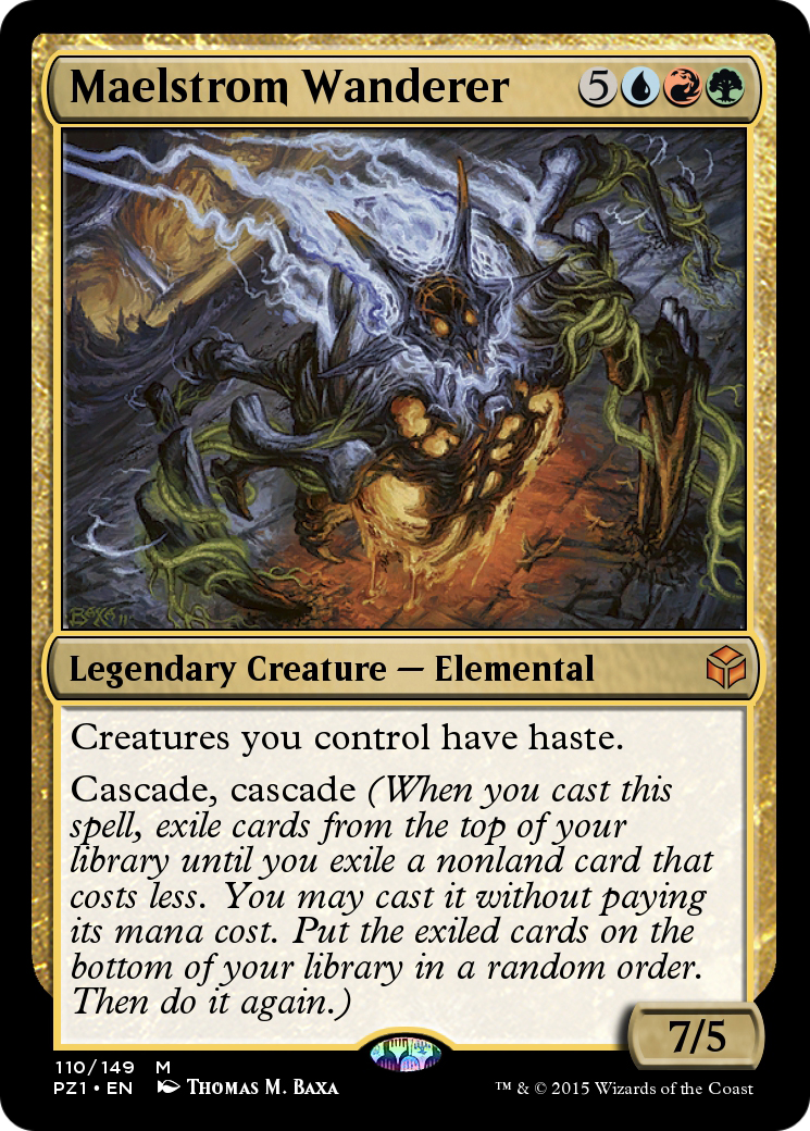 Maelstrom Wanderer (PZ1-110) - Legendary Cube Prize Pack Foil - Premium MTG Single from Wizards of the Coast - Just $0! Shop now at Game Crave Tournament Store