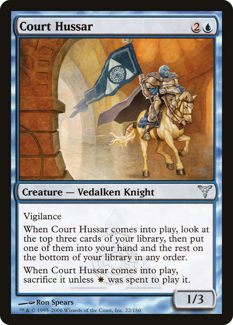Court Hussar (DIS-022) - Dissension Foil - Premium MTG Single from Wizards of the Coast - Just $0.35! Shop now at Game Crave Tournament Store