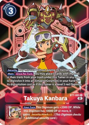 Takuya Kanbara (D-Scanner Alternate Art) (BT7-085) - Next Adventure Foil - Premium Digimon Single from Bandai - Just $103.78! Shop now at Game Crave Tournament Store