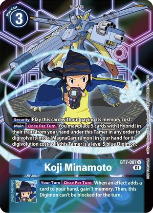 Koji Minamoto (D-Scanner Alternate Art) (BT7-087) - Next Adventure Foil - Premium Digimon Single from Bandai - Just $57.78! Shop now at Game Crave Tournament Store