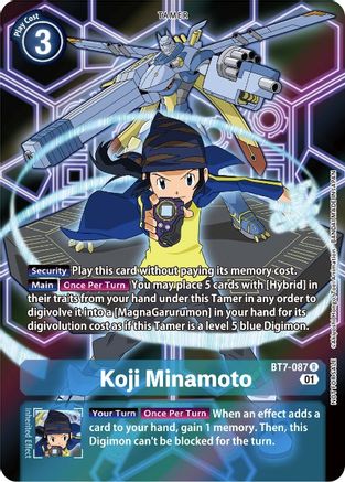 Koji Minamoto (D-Scanner Alternate Art) (BT7-087) - Next Adventure Foil - Premium Digimon Single from Bandai - Just $66.81! Shop now at Game Crave Tournament Store