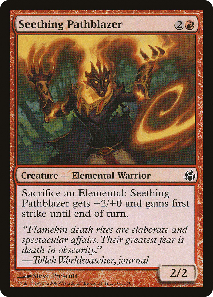 Seething Pathblazer (MOR-101) - Morningtide Foil - Premium MTG Single from Wizards of the Coast - Just $0.08! Shop now at Game Crave Tournament Store