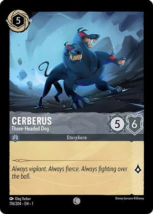 Cerberus - Three-Headed Dog (176/204) - The First Chapter Cold Foil - Premium Lorcana Single from Disney - Just $0.09! Shop now at Game Crave Tournament Store