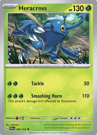 Heracross 6 - SV02 Paldea Evolved - Premium Pokemon Single from Nintendo - Just $0.25! Shop now at Game Crave Tournament Store