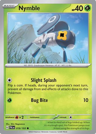 Nymble 19 - SV02 Paldea Evolved - Premium Pokemon Single from Nintendo - Just $0.25! Shop now at Game Crave Tournament Store