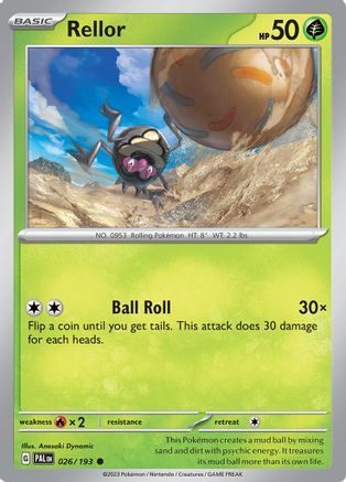 Rellor 26 - SV02 Paldea Evolved - Premium Pokemon Single from Nintendo - Just $0.25! Shop now at Game Crave Tournament Store