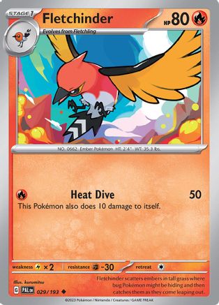 Fletchinder 29 - SV02 Paldea Evolved - Premium Pokemon Single from Nintendo - Just $0.25! Shop now at Game Crave Tournament Store