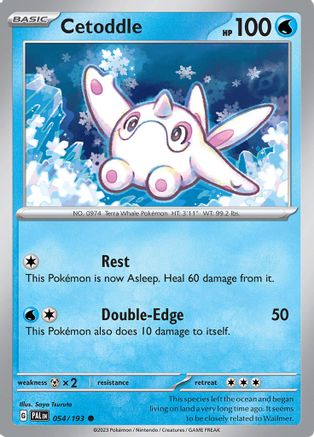 Cetoddle 54 - SV02 Paldea Evolved - Premium Pokemon Single from Nintendo - Just $0.25! Shop now at Game Crave Tournament Store