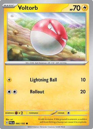 Voltorb 66 - SV02 Paldea Evolved - Premium Pokemon Single from Nintendo - Just $0.25! Shop now at Game Crave Tournament Store