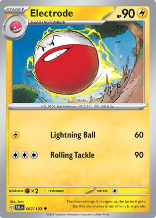 Electrode 67 - SV02 Paldea Evolved - Premium Pokemon Single from Nintendo - Just $0.25! Shop now at Game Crave Tournament Store