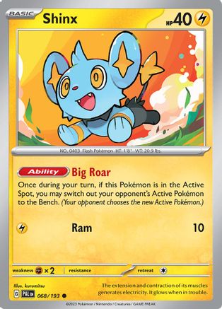 Shinx 68 - SV02 Paldea Evolved - Premium Pokemon Single from Nintendo - Just $0.25! Shop now at Game Crave Tournament Store