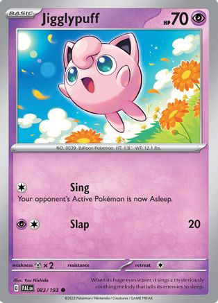 Jigglypuff 83 - SV02 Paldea Evolved - Premium Pokemon Single from Nintendo - Just $0.25! Shop now at Game Crave Tournament Store