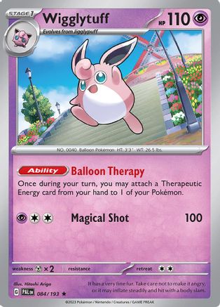 Wigglytuff 84 - SV02 Paldea Evolved Holofoil - Premium Pokemon Single from Nintendo - Just $0.50! Shop now at Game Crave Tournament Store