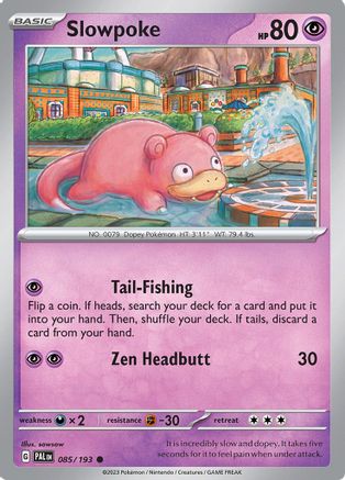 Slowpoke 85 - SV02 Paldea Evolved - Premium Pokemon Single from Nintendo - Just $0.03! Shop now at Game Crave Tournament Store