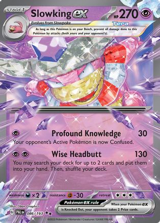 Slowking ex 86 - SV02 Paldea Evolved Holofoil - Premium Pokemon Single from Nintendo - Just $0.50! Shop now at Game Crave Tournament Store