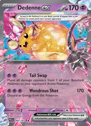 Dedenne ex 93 - SV02 Paldea Evolved Holofoil - Premium Pokemon Single from Nintendo - Just $0.50! Shop now at Game Crave Tournament Store