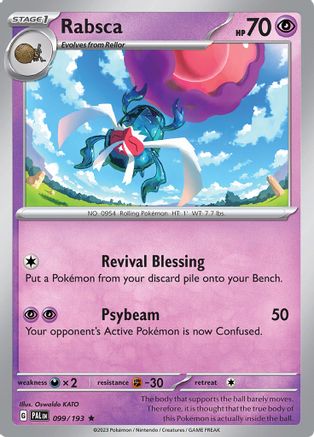 Rabsca 99 - SV02 Paldea Evolved Holofoil - Premium Pokemon Single from Nintendo - Just $0.50! Shop now at Game Crave Tournament Store