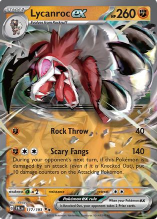 Lycanroc ex 117 - SV02 Paldea Evolved Holofoil - Premium Pokemon Single from Nintendo - Just $0.50! Shop now at Game Crave Tournament Store