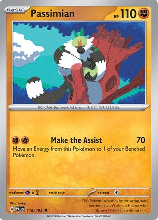 Passimian 118 - SV02 Paldea Evolved - Premium Pokemon Single from Nintendo - Just $0.25! Shop now at Game Crave Tournament Store