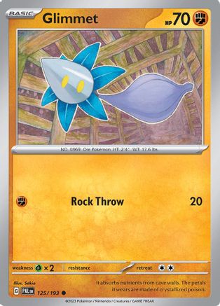 Glimmet 125 - SV02 Paldea Evolved Reverse Holofoil - Premium Pokemon Single from Nintendo - Just $0.25! Shop now at Game Crave Tournament Store