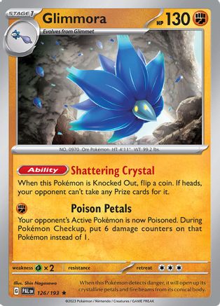 Glimmora 126 - SV02 Paldea Evolved Holofoil - Premium Pokemon Single from Nintendo - Just $0.50! Shop now at Game Crave Tournament Store