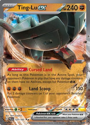 Ting-Lu ex 127 - SV02 Paldea Evolved Holofoil - Premium Pokemon Single from Nintendo - Just $0.50! Shop now at Game Crave Tournament Store