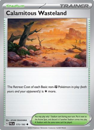 Calamitous Wasteland 175 - SV02 Paldea Evolved Reverse Holofoil - Premium Pokemon Single from Nintendo - Just $0.25! Shop now at Game Crave Tournament Store