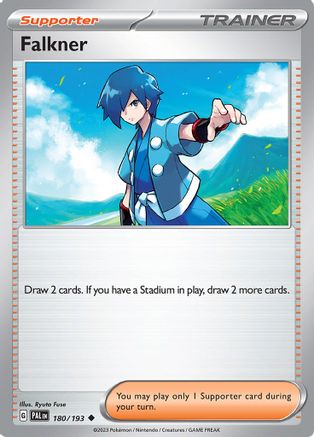 Falkner 180 - SV02 Paldea Evolved - Premium Pokemon Single from Nintendo - Just $0.25! Shop now at Game Crave Tournament Store