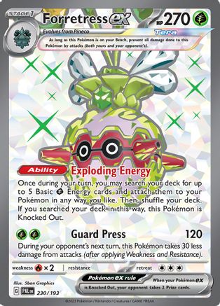 Forretress ex 230 - SV02 Paldea Evolved Holofoil - Premium Pokemon Single from Nintendo - Just $0.92! Shop now at Game Crave Tournament Store