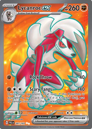 Lycanroc ex 241 - SV02 Paldea Evolved Holofoil - Premium Pokemon Single from Nintendo - Just $1.09! Shop now at Game Crave Tournament Store