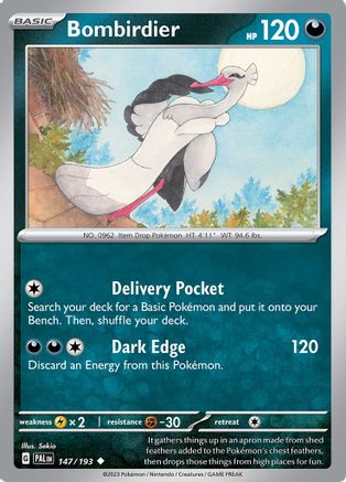 Bombirdier 147 - SV02 Paldea Evolved Reverse Holofoil - Premium Pokemon Single from Nintendo - Just $0.25! Shop now at Game Crave Tournament Store