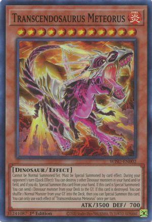 Transcendosaurus Meteorus (WISU-EN002) - Wild Survivors 1st Edition - Premium Yugioh Single from Konami - Just $0.25! Shop now at Game Crave Tournament Store