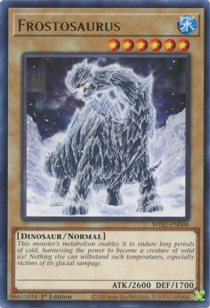 Frostosaurus (WISU-EN008) - Wild Survivors 1st Edition - Premium Yugioh Single from Konami - Just $0.25! Shop now at Game Crave Tournament Store