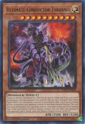 Ultimate Conductor Tyranno (WISU-EN009) - Wild Survivors 1st Edition - Premium Yugioh Single from Konami - Just $0.25! Shop now at Game Crave Tournament Store