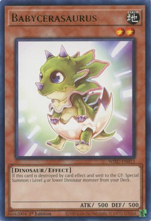 Babycerasaurus (WISU-EN013) - Wild Survivors 1st Edition - Premium Yugioh Single from Konami - Just $0.25! Shop now at Game Crave Tournament Store