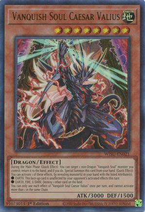 Vanquish Soul Caesar Valius (WISU-EN021) - Wild Survivors 1st Edition - Premium Yugioh Single from Konami - Just $0.60! Shop now at Game Crave Tournament Store