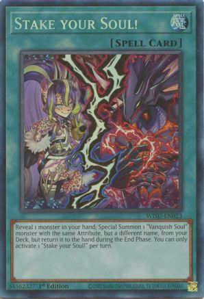 Stake your Soul! (CR) (WISU-EN023) - Wild Survivors 1st Edition - Premium Yugioh Single from Konami - Just $49.59! Shop now at Game Crave Tournament Store
