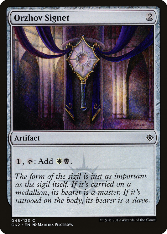 Orzhov Signet (GK2-048) - RNA Guild Kit - Premium MTG Single from Wizards of the Coast - Just $0.10! Shop now at Game Crave Tournament Store