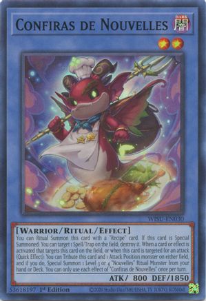Confiras de Nouvelles (WISU-EN030) - Wild Survivors 1st Edition - Premium Yugioh Single from Konami - Just $0.25! Shop now at Game Crave Tournament Store
