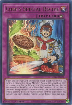 Chef's Special Recipe (WISU-EN040) - Wild Survivors 1st Edition - Premium Yugioh Single from Konami - Just $0.25! Shop now at Game Crave Tournament Store
