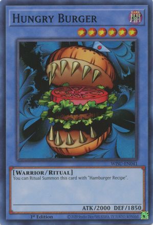 Hungry Burger (WISU-EN041) - Wild Survivors 1st Edition - Premium Yugioh Single from Konami - Just $0.25! Shop now at Game Crave Tournament Store