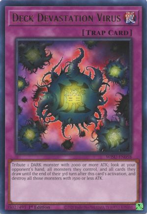 Deck Devastation Virus (WISU-EN058) - Wild Survivors 1st Edition - Premium Yugioh Single from Konami - Just $0.08! Shop now at Game Crave Tournament Store
